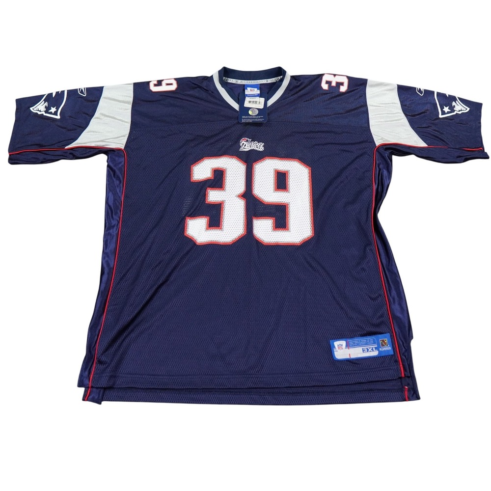 VTG Reebok New England Patriots Maroney Jersey Mens 3XL Navy Blue NFL 39 New Tag
